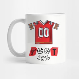 Red Football Shirt Mug